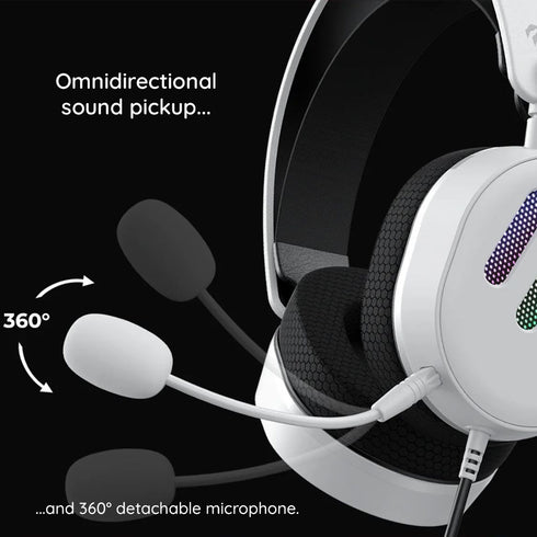 Havit - Gaming Headphones (H2002d) - Detachable Microphone, 53mm Speaker, Compatible with PS4/XBOX, Jack 3.5mm, 2m - Red