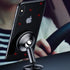 Techsuit - Car Holder MagGrip (S5) - Secure Magnetic Grip for Air Vent, Rotation Angle 360°, with Metal Plates - Black/Red