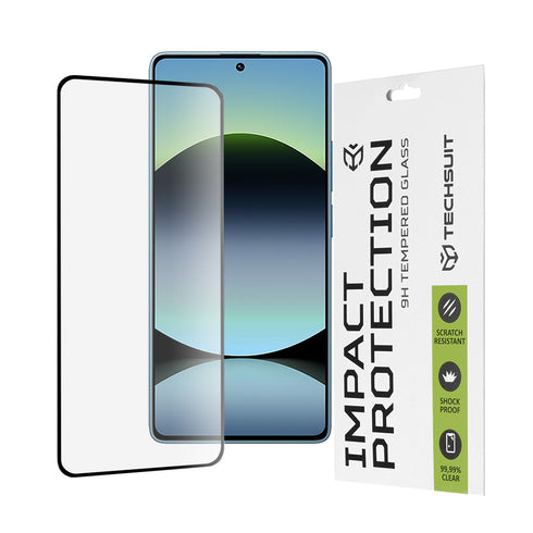 Techsuit - 111D Full Cover / Full Glue Glass - Xiaomi Redmi Note 14S - Black