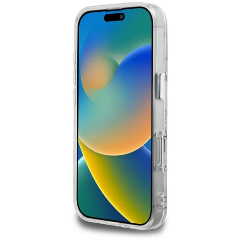 Karl Lagerfeld - IML MagSafe Karl Script Pattern (KLHMP16LHMSPUSH) - iPhone 16 Pro - White