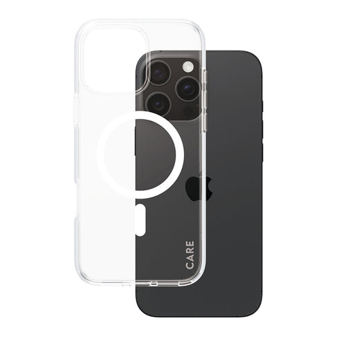 Carcasa PanzerGlass® CARE Flagship Urban Combat White MagSafe iPhone 16 Transparenta