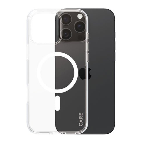 Husă PanzerGlass® - CARE Flagship Urban Combat White MagSafe - iPhone 16 - Clear