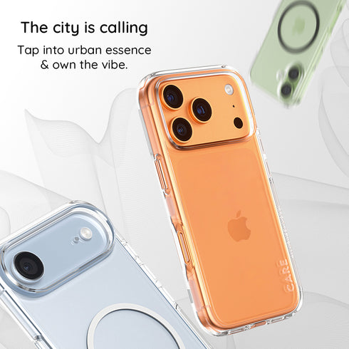 Husă PanzerGlass® - CARE Flagship Urban Combat White MagSafe - iPhone 16 - Clear