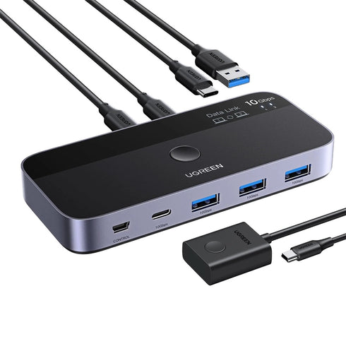 Ugreen - Adapter CM691 (45784) - Sharing Switch 2xUSB-C & Mini USB Input
