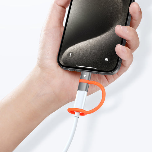 Mcdodo - Adapter (OT-5530) - with Silicone Hook, Aluminium Alloy, Lightning to USB-C, 3A, 60W Portable Design - Grey