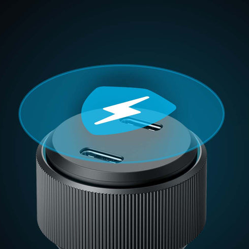 Havit - Car charger (CC2014) - 2x Type-C, PD30W, 3A, PC, Aluminum Alloy - Black