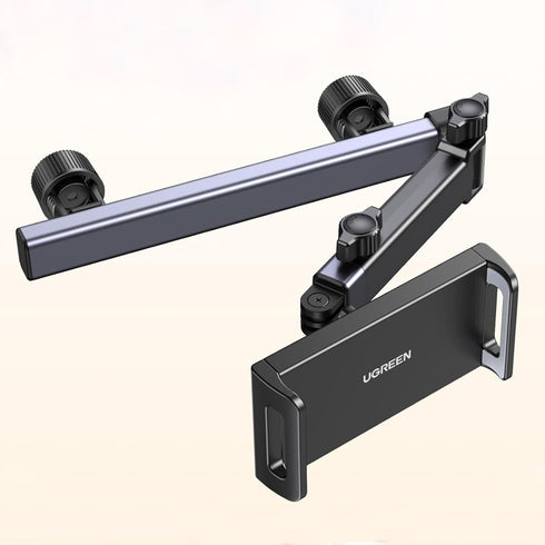 Ugreen - Car Holder LP904 (55443) - for Headrest, Dual Telescopic Arm, 360° Rotation, for Phone, Tablet up to 9.84" - Black