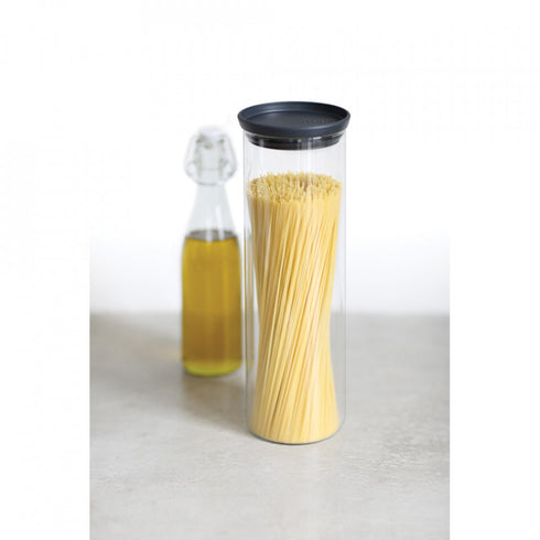 Borcan de sticla Brabantia stivuibil 1.9L, Gri inchis 646873