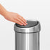 Cos de gunoi Brabantia Touch Bin 3L, Alb 647216