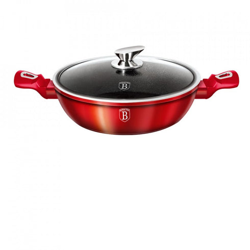 Cratita cu capac 24 cm Burgundy Metallic Line Berlinger Haus BH 1262N