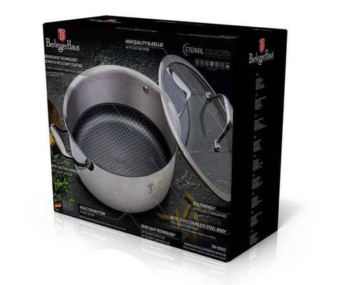 Cratita cu capac din otel inoxidabil (inox) 24 cm Eternal Collection Berlinger Haus BH 7445