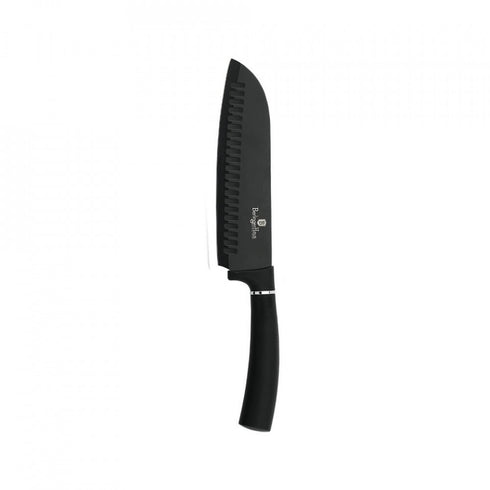 Cutit Santoku 17.5 cm din otel inoxidabil Black Silver Collection Berlinger Haus BH 2376