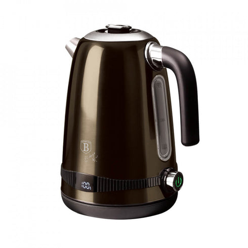 Fierbator electric cu afisaj digital Metallic Line Shiny Black Edition BerlingerHaus BH 9330