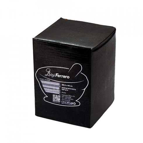 Mojar marmură Luigi Ferrero FR-898GR Ø8,9xH8cm, gri deschis 1004805