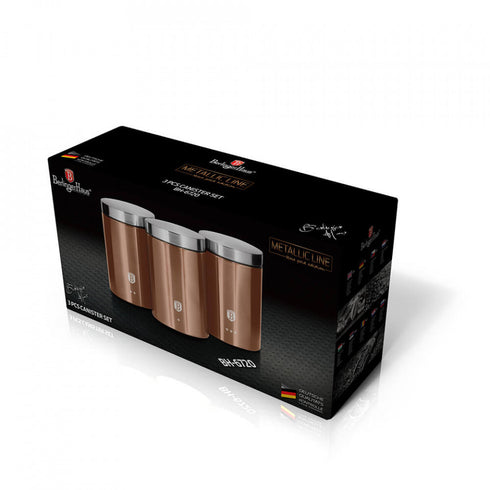 ceai si zahar Rose Gold Metallic Line BerlingerHaus BH 6720