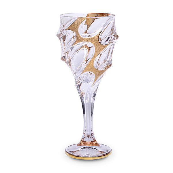 Set pahare de vin Bohemia Calypso Golden Ice