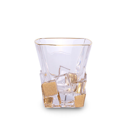 Set pahare de whisky Bohemia Crack Golden Ice