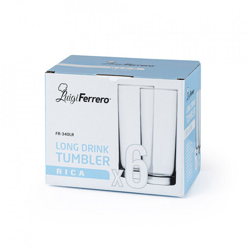 Set pahare pentru apa Luigi Ferrero Rica FR-340LR 360ml, 6 bucati 1006930