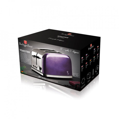 Toaster Metallic Line Shiny Black Edition BerlingerHaus BH 9395